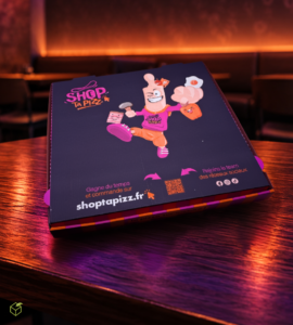 Création d'une boite à pizza pour Shoptapizz par Embalfood