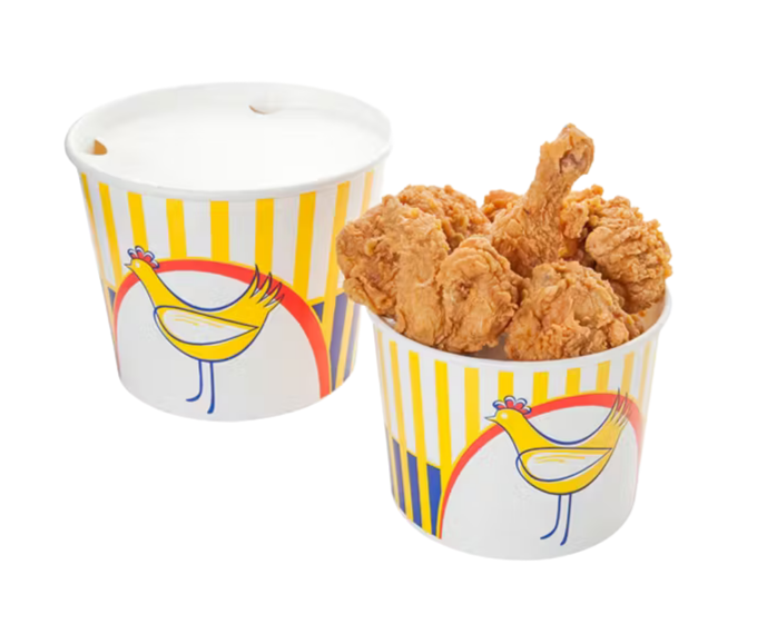 Buckets poulet avec couvercles