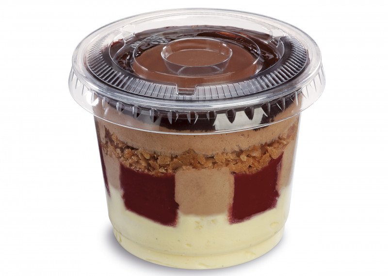 Pots dessert avec couvercles