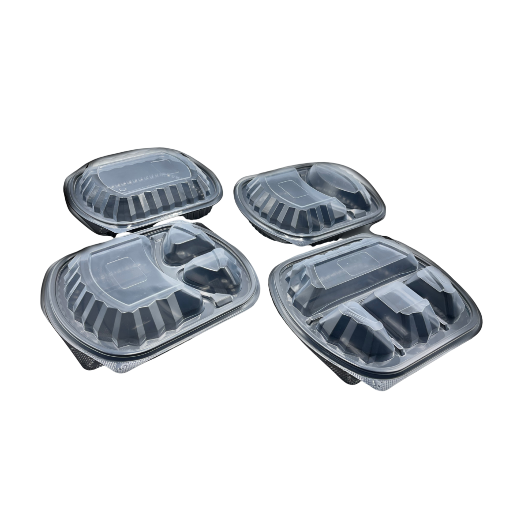 Barquettes micro-ondables compartimentées